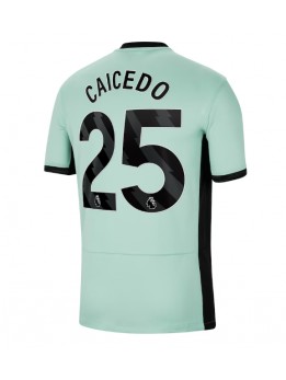 Chelsea Moises Caicedo #25 Ausweichtrikot 2023-24 Kurzarm